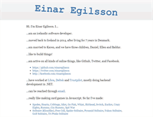 Tablet Screenshot of einaregilsson.com